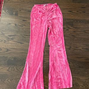 NEVER WORN pink urban outfitters flare pants